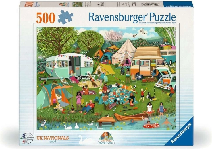 Ravensburger sestavljanka Pustolovščina v kampu 500 koščkov