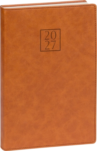 Notique dnevni rokovnik Prestigio 2027, rjav, 15 × 21 cm