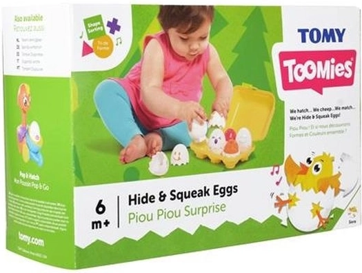 Toomies skrij in piskajča jajčka (6 kosov)