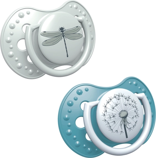 LOVI dinamični silikonski dudel BOTANIC 6–18 m 2 kosa za dečka