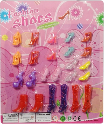 Shoe set for Barbie-type dolls – 12 pairs
