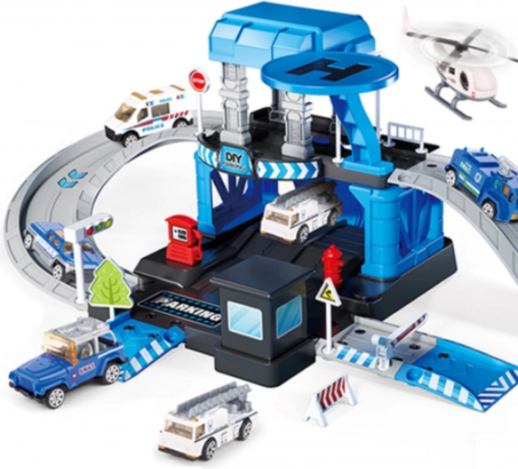 Multi-level garage full of action