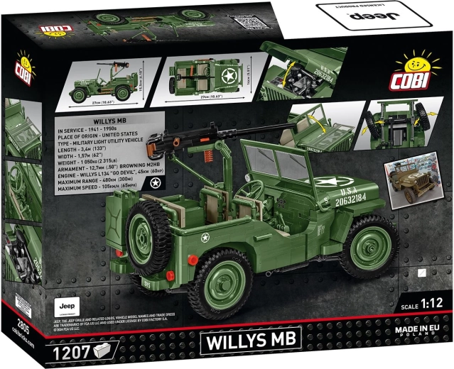 Ikonični Jeep Willys MB v merilu 1:12