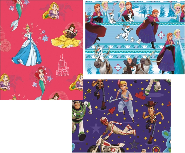 Darilni ovojni papir Disney 0,7 × 2 m - 1 kos