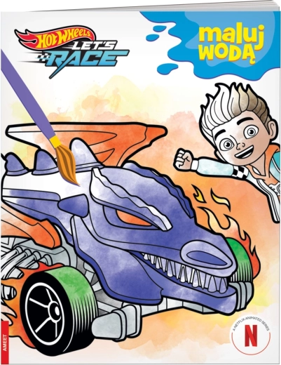 Hot Wheels barvanje z vodo – pobarvanka za otroke