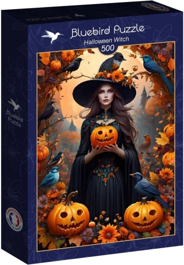 Bluebird puzzle noč čarovnic – čarovnica 500 kosov