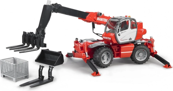 Bruder teleskopski nakladalnik MANITOU MRT 2150 z dodatki 1:16