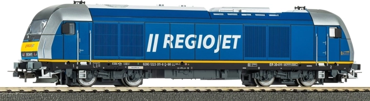 Piko dizelska lokomotiva Herkules BR 223 Regiojet z zvočnim dekoderjem, digitalna