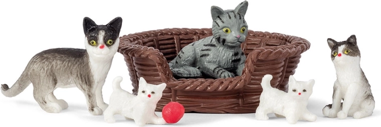 Lundby družina mačk za hišico za punčke