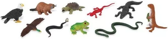 By the River – Safari Ltd animal figurine set (48 pcs)