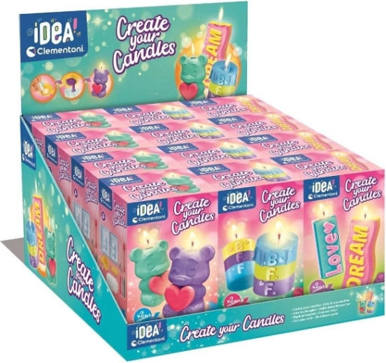 Mini tovarna sveč – kreativni komplet za izdelavo 2 sveč