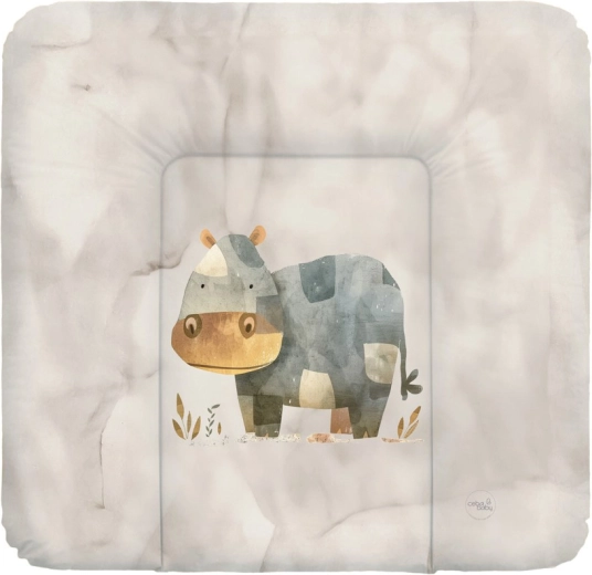 Ceba Baby mehka previjalna podloga Basic Cosy Hippo 75 × 72 cm