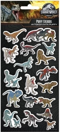 Izbočene nalepke Jurassic