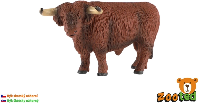 Figurica škotskega višavskega goveda – bik, 15 cm