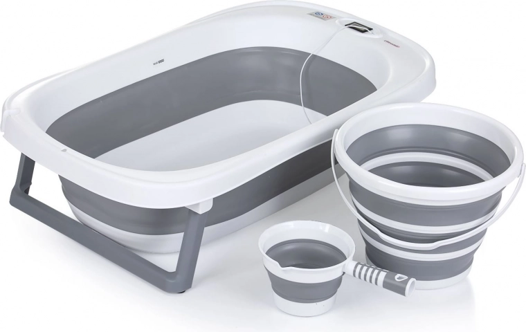 Zložljiva kadica z dodatki Grey od Chipolino