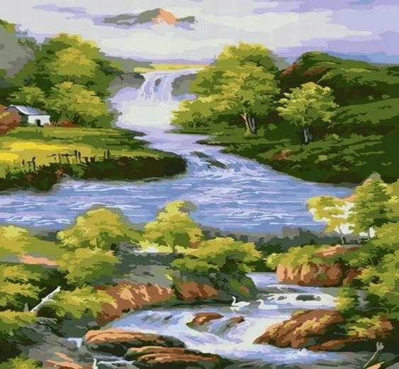Norimpex slikanje po številkah Reka 40 × 50 cm