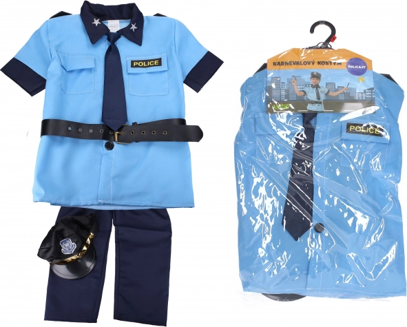 Otroški pustni kostum policist 110–120 cm