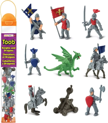 Safari Ltd. tube Knights and Dragons
