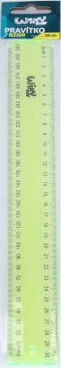 Prosojno neonsko ravnilo 30 cm