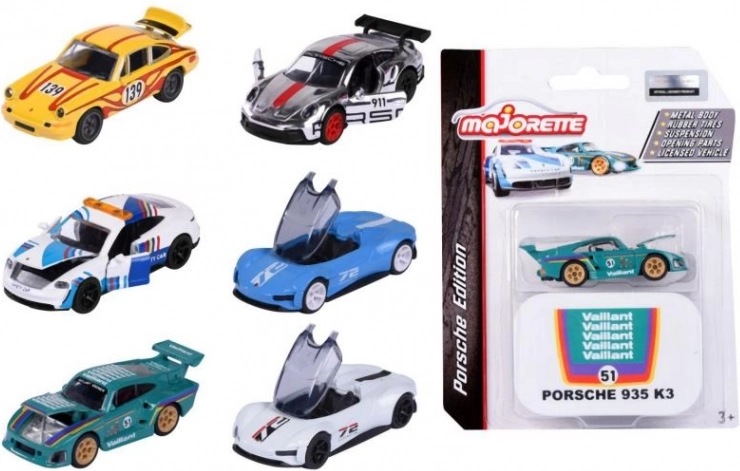Kovinski avtomobilček Porsche motorsport deluxe 1:64 s zbirateljsko škatlico