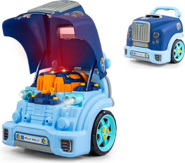Milly Mally razstavljivi motor N-GINE, moder