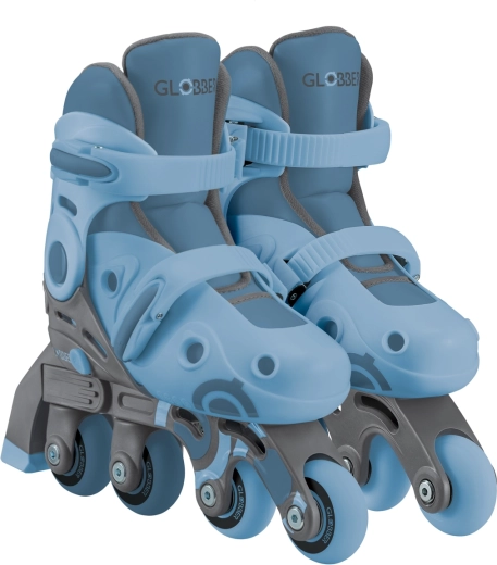 Otroške inline rolerje Learning skates 2v1 modre, nastavljive 30–33