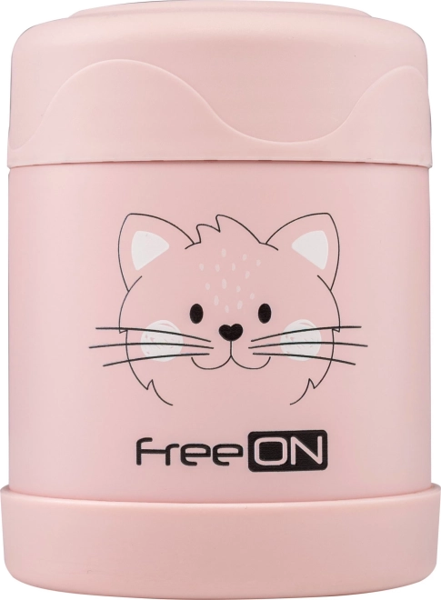 FreeON termoposoda za hrano 350 ml rožnata