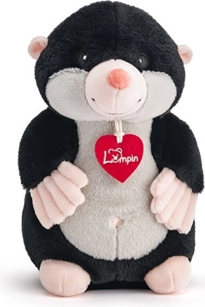 Woodyland Lumpin plišasti krtek Kubuš črn 25 cm