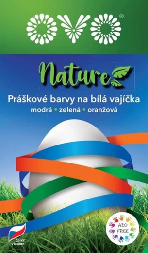 Ovo Nature barvice – 3 barve (modra, zelena, oranžna)