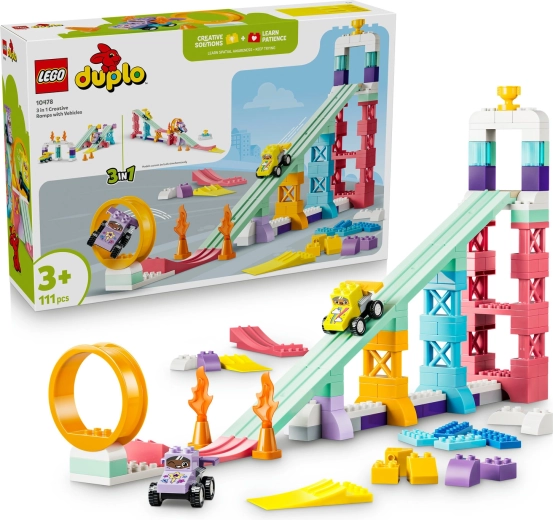 LEGO DUPLO Ustvarjalne dirke 3 v 1 z vozili