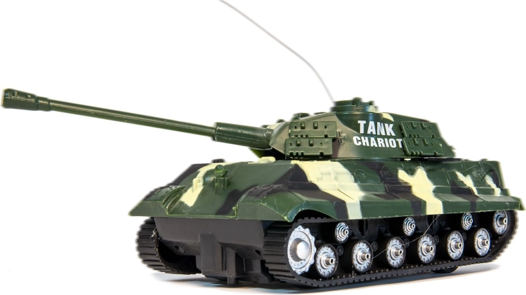 Daljinsko voden bojni tank – mešane barve – 1 kos
