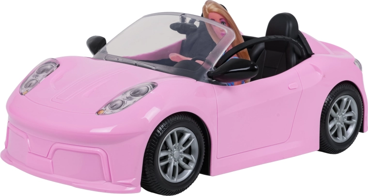 Pink convertible for a doll