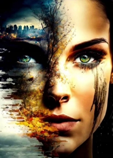 Diamantno slikanje – Obraz apokalipse 30 × 40 cm