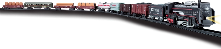 Train Set with Light and Sound Effects