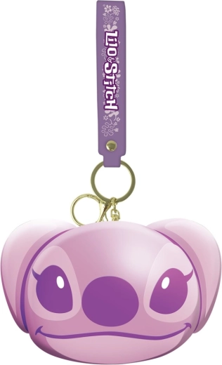 Obesek za ključe z denarnico ANGEL iz Lilo & Stitch – modra