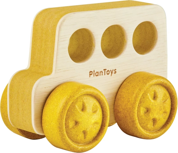 PlanToys leseni avtobus za najmlajše - 1 kos