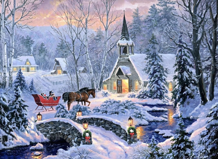 Norimpex diamond painting Christmas carriage ride 80 × 40 cm