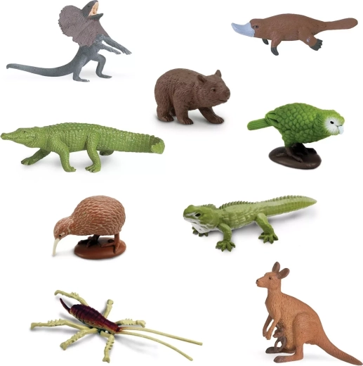 9 realistic mini figures of Australian animals