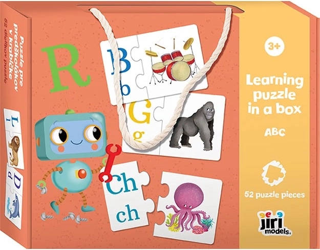 Puzzle za predšolske otroke v škatli ABC