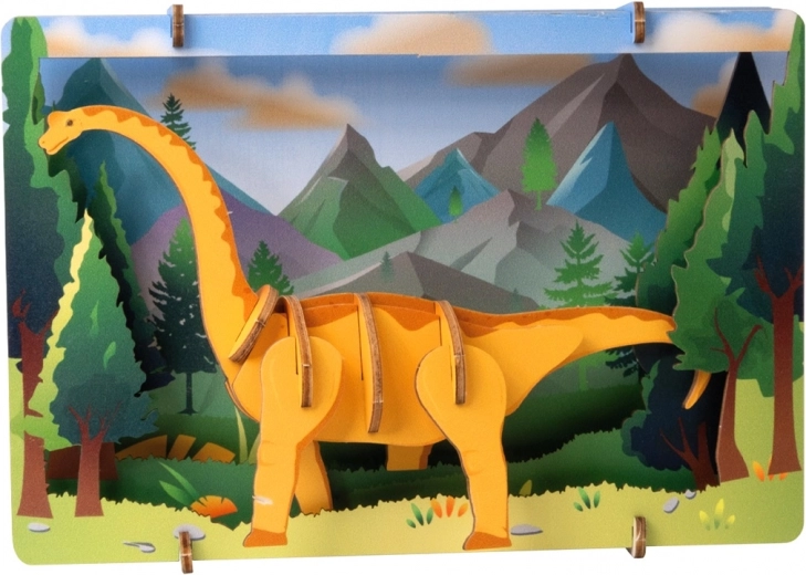EscapeWelt 3D lesena sestavljanka Brontosaurus