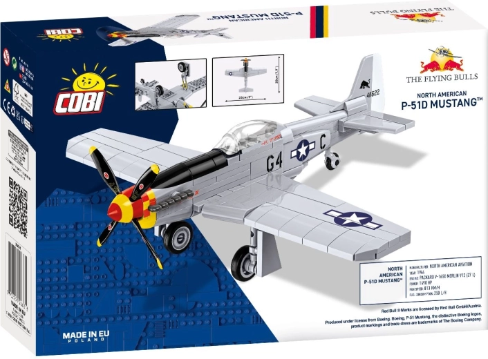 COBI P-51D Mustang Flying Bulls komplet za sestavljanje letala v merilu 1:48