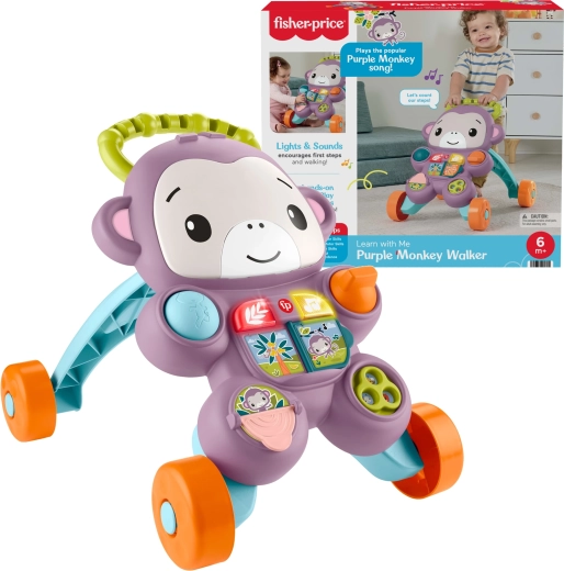 Fisher-Price interaktivna hojica z vijolično opico