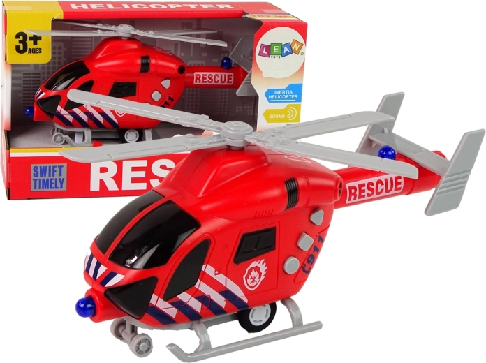Reševalni helikopter z zvokom in lučmi