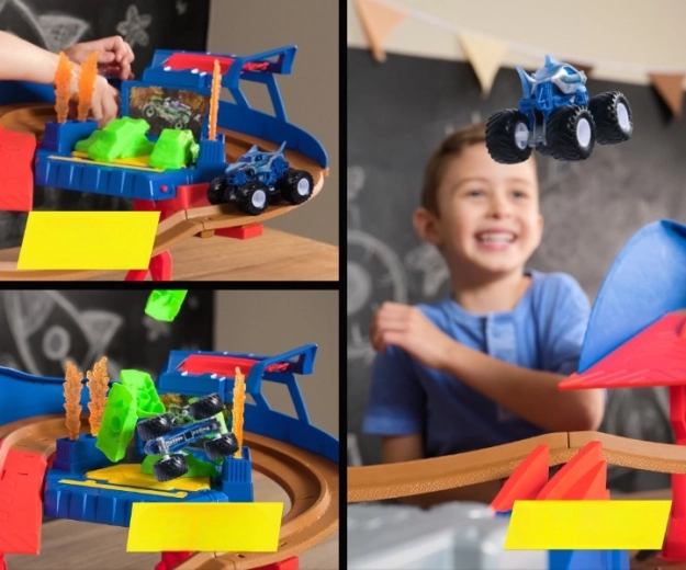 Osvetljena crash cona in kaskaderske ovire