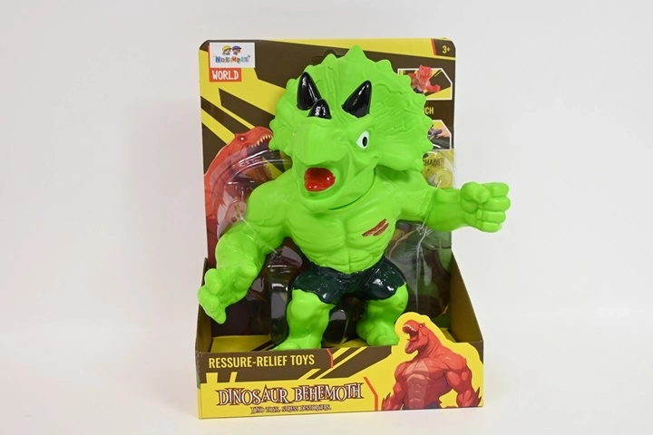 Behemoth mehka figurica dinozavra triceratopsa, zelena