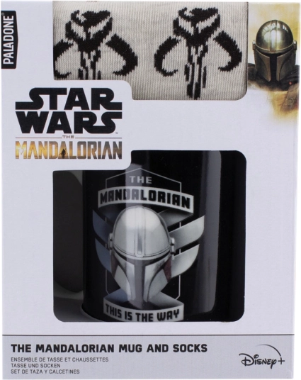 Darilni komplet Mandalorian skodelica in nogavice