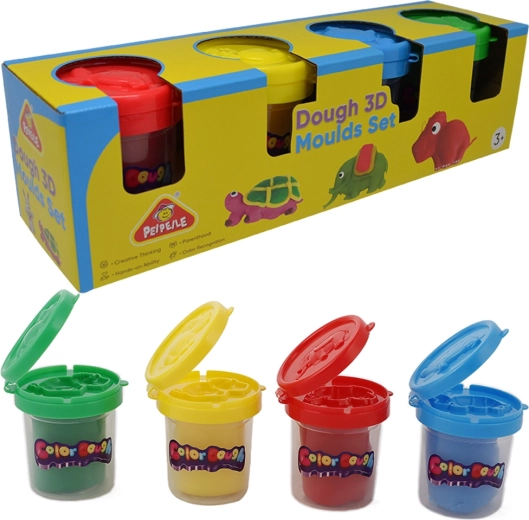 Sparkys Modeling Clay with 3D Molds, Set of 4 Colors