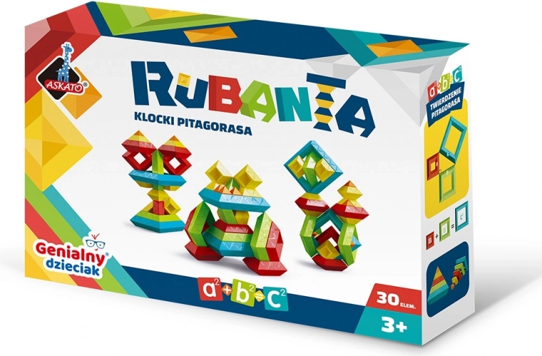 Pitagorove kocke Rubanta – izobraževalni komplet, 30 kosov
