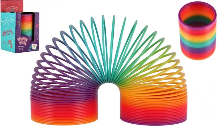 Mavrična čarobna vzmet – plastična igrača 7,5 cm