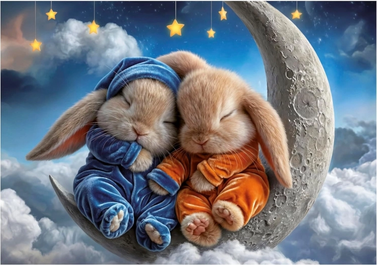 Educa puzzle Speči zajčki 100 kosov